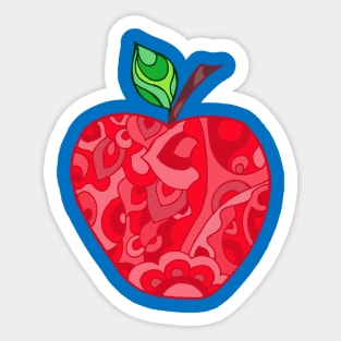 Psychedelic Apple Sticker